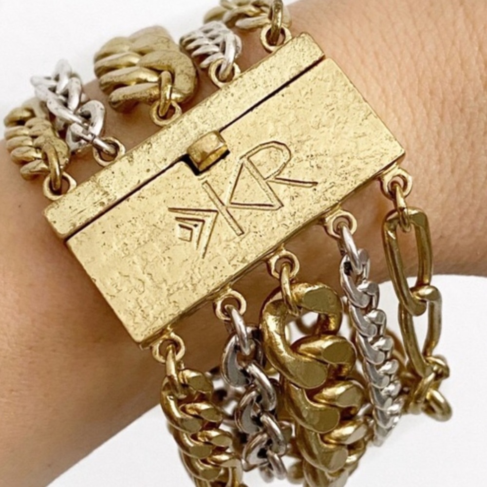 Silpada KR Multi Strand Chain Bracelet